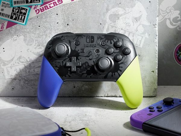 review tay cầm Nintendo Switch Pro Controller Splatoon 3 Edition