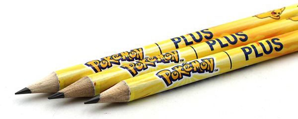 Shop bán Bộ bút chì Pokemon Pikachu 3 cây Màu vàng kèm gôm tẩy