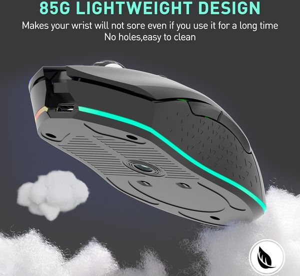 Chuột không dây Gaming DAREU EM901X RGB Superlight Fast Charging Dock Lightweight Design hiện đại sở hữu 6 nút bấm tiện lợi