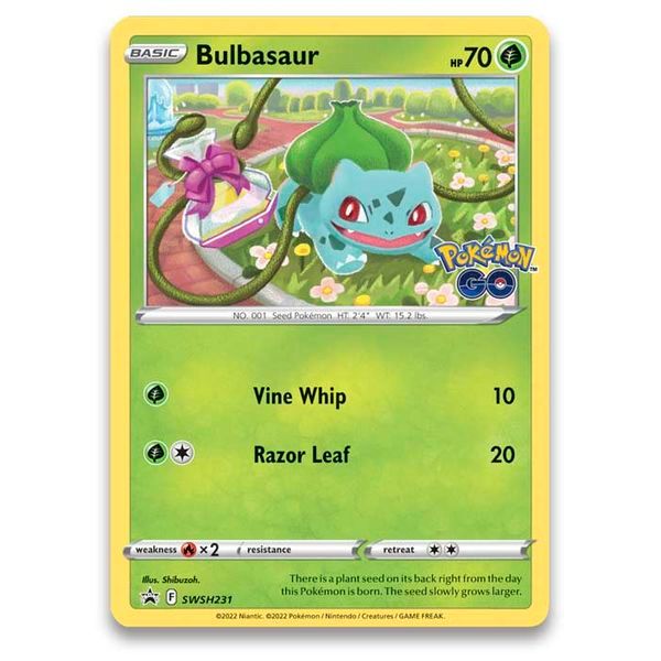 sưu tập thẻ bài Pokemon TCG Pokemon GO Pin Collection Bulbasaur hiếm
