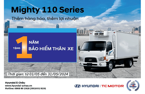 Hyundai Mighty 110 Series - Khuyến mãi tháng 5