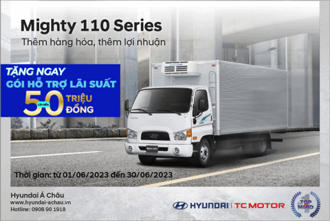 Hyundai Mighty 110 Series khuyến mãi chào hè.