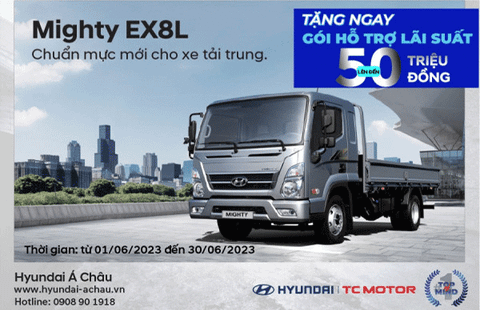 Hyundai Mighty EX8L khuyến mãi LỚN chào hè tháng 6.