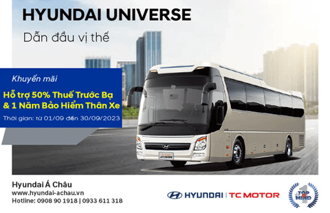 Hyundai Universe Đón mừng 