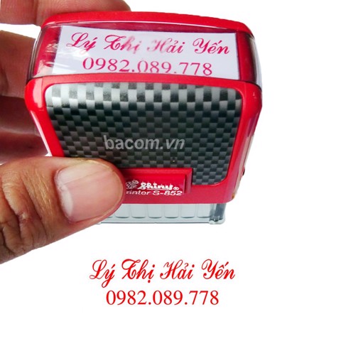 Làm con dấu tên kèm số điện thoại giá bao nhiêu tiền?