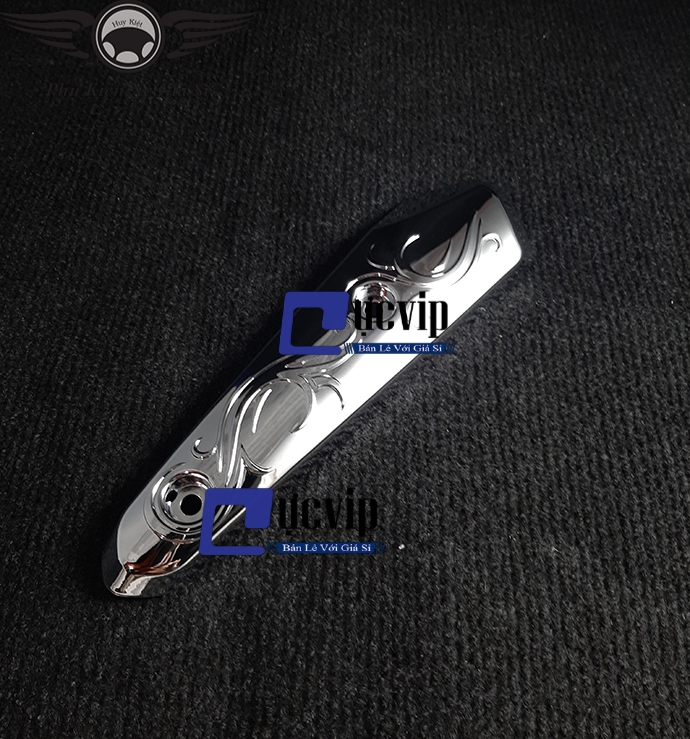 Ốp Cổ Pô Sirius 2017 Xi Inox, Mạ Crom MS2563
