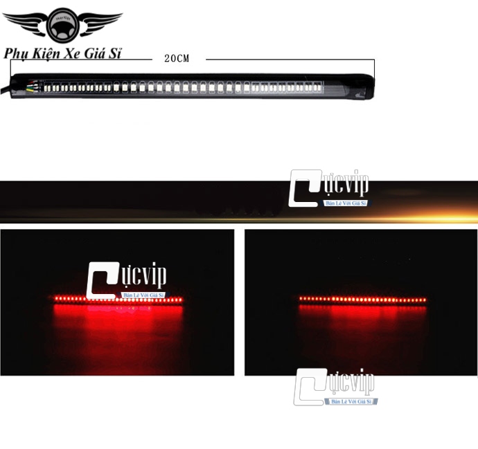 Dây Đèn Led Xi Nhan 20cm (48 Led) 12V Chế Độ Mọi Loại Xe MS3122
