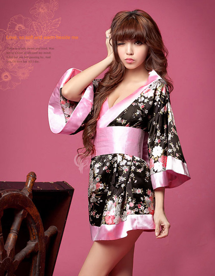 Áo Choàng Ngủ Kimono MS614