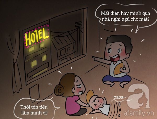nổi khổ mất điện mùa nắng nóng