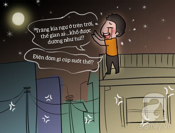 nổi khổ mất điện mùa nắng nóng