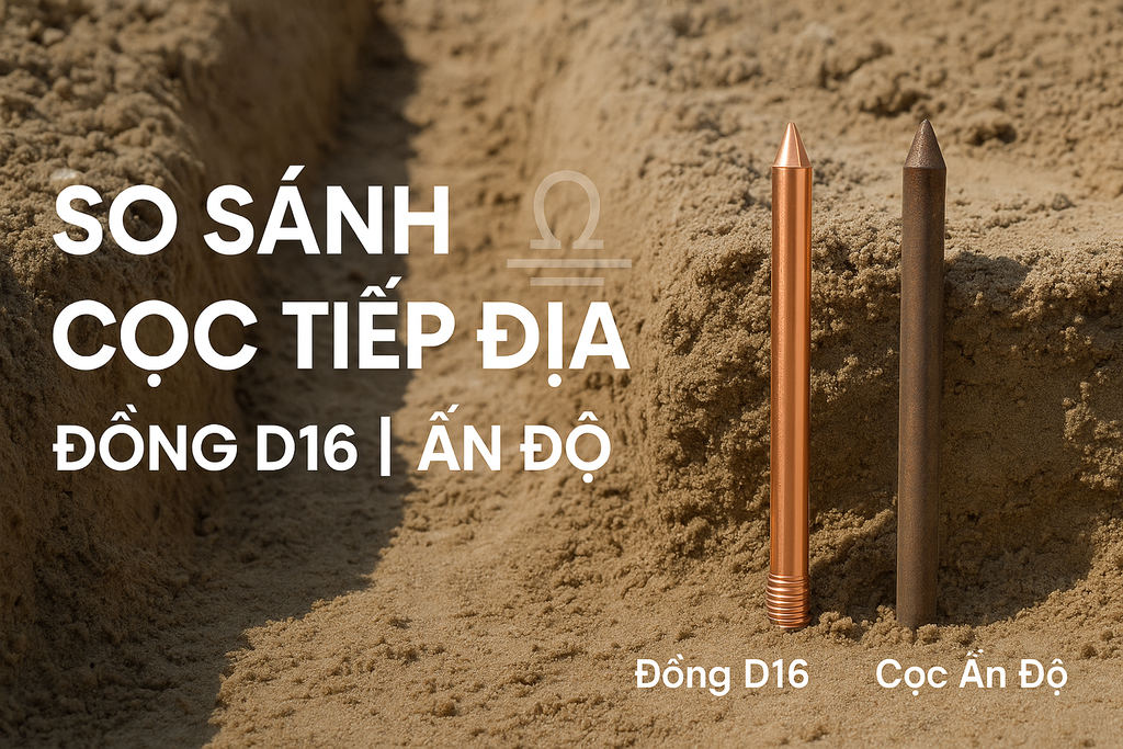 So sánh Cọc tiếp địa Đồng D16 và Cọc tiếp địa Ấn Độ: Ưu nhược điểm