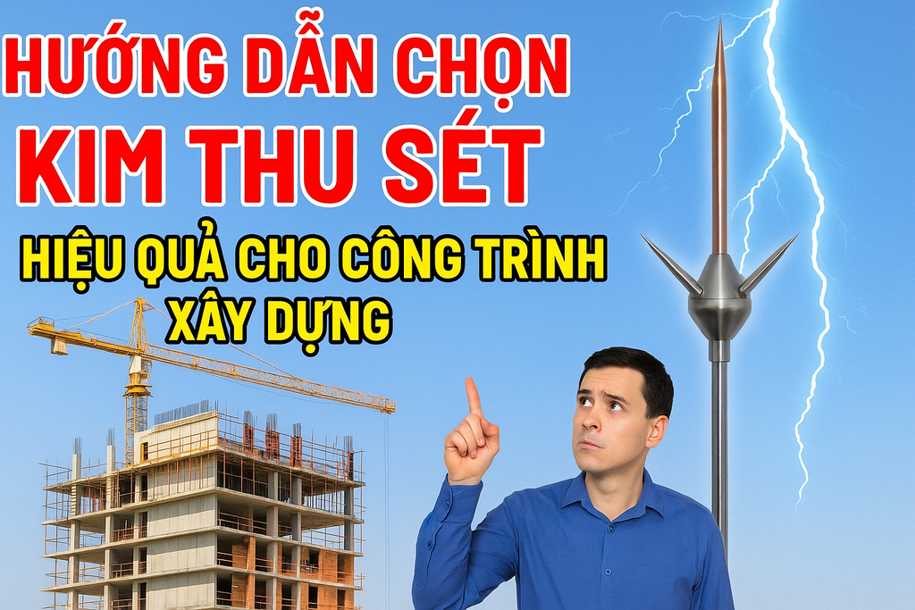 Hướng dẫn chọn kim thu sét hiệu quả cho công trình xây dựng