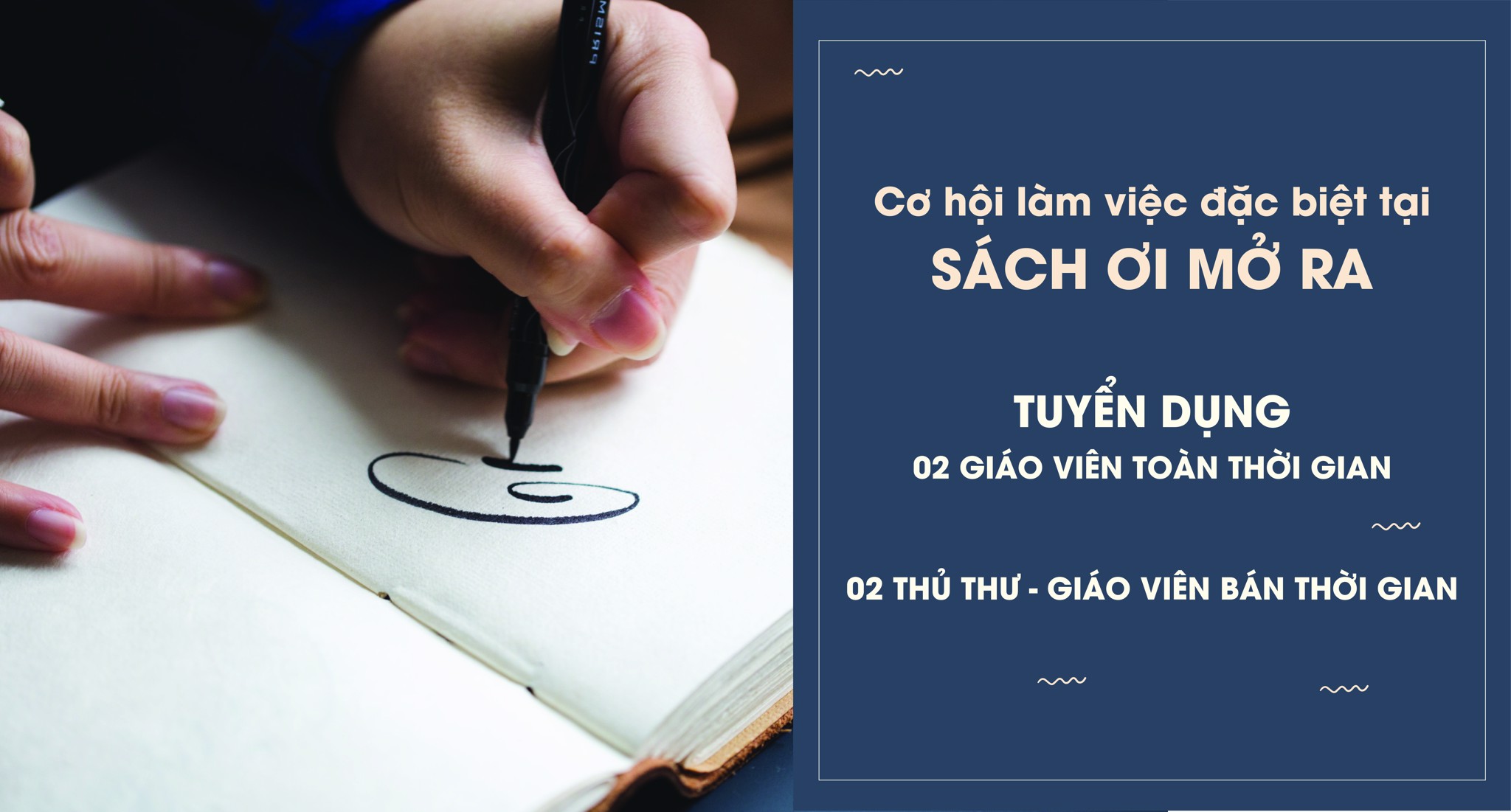 TUYỂN DỤNG 02 GIÁO VIÊN TOÀN THỜI GIAN VÀ 02 THỦ THƯ BÁN THỜI GIAN