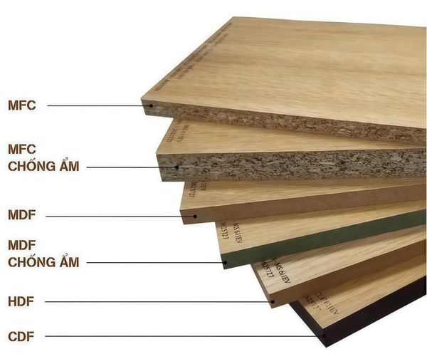 Gỗ An cường chuẩn E1, bề mặt phủ melamine