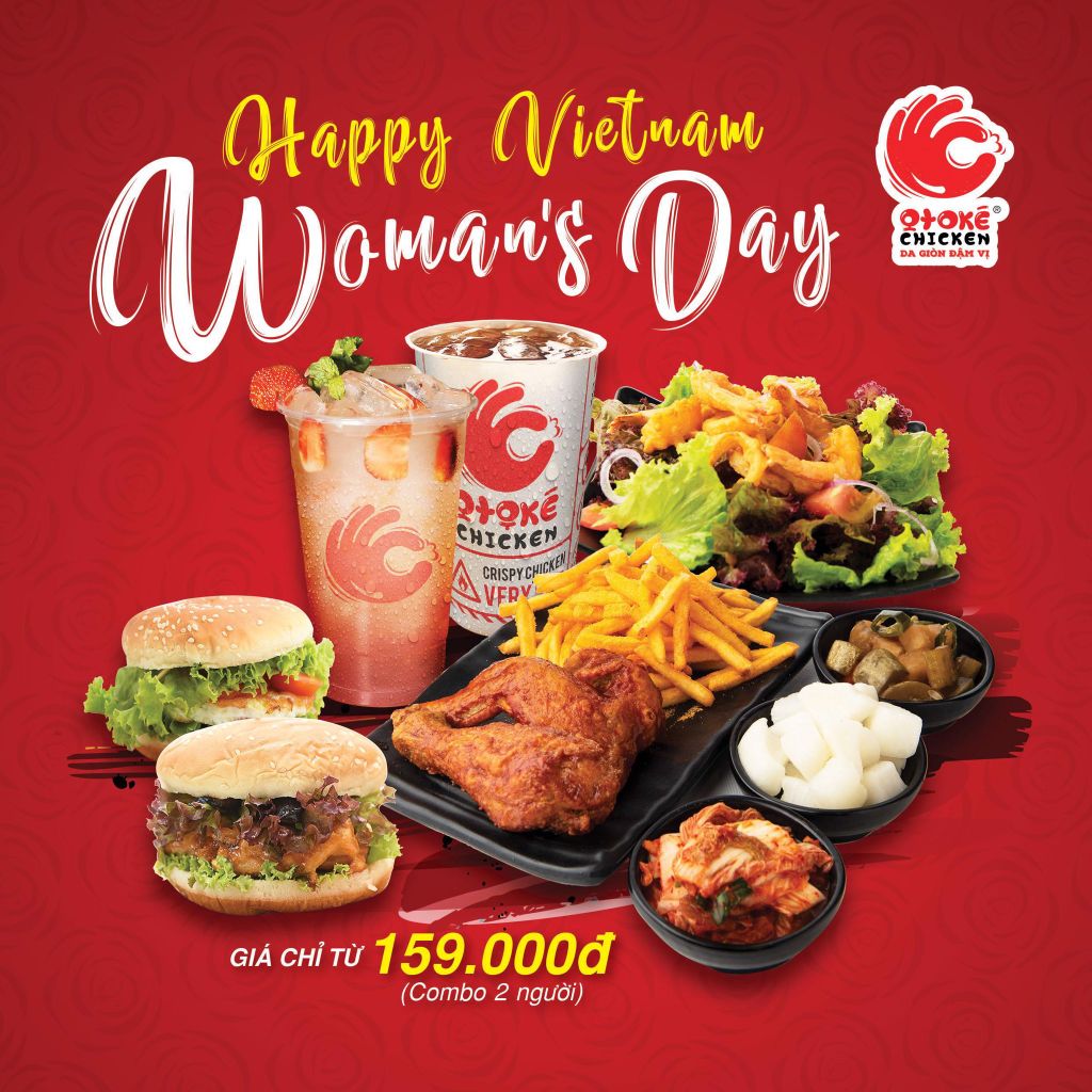 MỪNG NGÀY PHỤ NỮ - ƯU ĐÃI COMBO GÀ CHỈ TỪ 159K