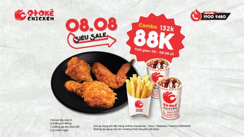 SIÊU SALE 8.8 – COMBO CHỈ 88K
