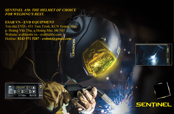 SENTINEL A50: THE HELMET OF CHOICE FOR WELDING’S BEST.