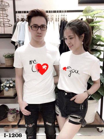 Các mẫu áo thun cặp đẹp 2019 16 Áo thun cặp 2019