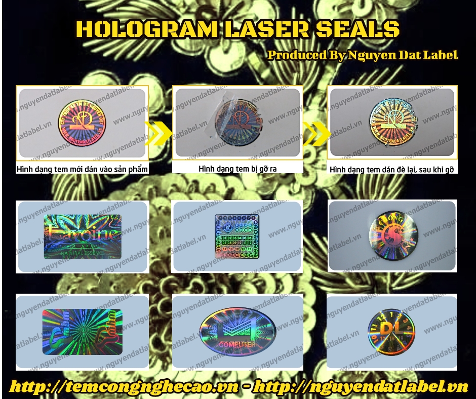Giải pháp chống giả hiệu quả từ dòng sản phẩm tem hologram laser ánh 7 màu!