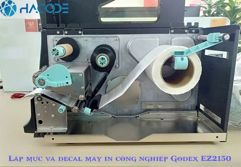 Hướng dẫn lắp mực và decal cho máy in tem mã vạch công nghiệp Godex EZ2050/EZ2150