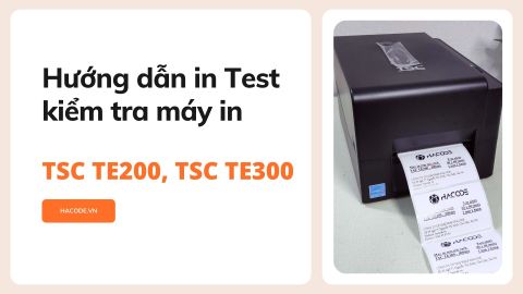 Hướng dẫn in self test máy in TSC TE200, TSC 300 thao tác trên máy in và máy tính