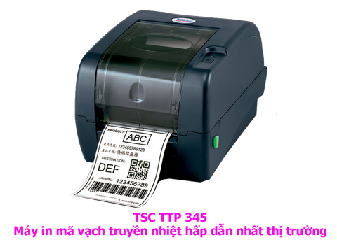TSC TTP 345 - máy in tem mã vạch truyền nhiệt hấp dẫn nhất thị trường