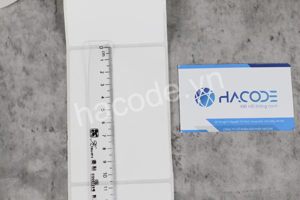 Tem Nhiệt 75x105 Hacode – Nhãn Dán Kích Thước Lớn, In Nhanh, Tiết Kiệm