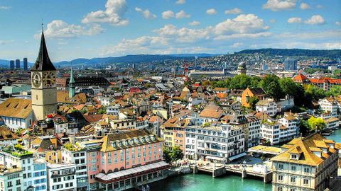 Thành phố Zurich, thủ đô tài chính của Thụy Sỹ