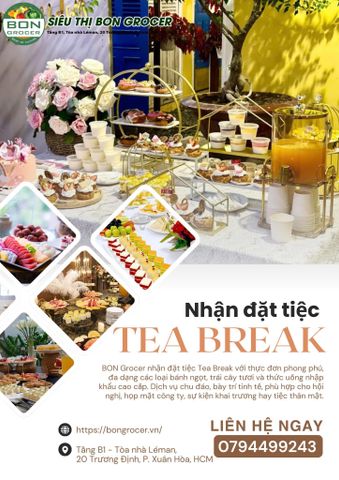 Dịch Vụ Đặt Tiệc TeaBreak Tại BON Grocer