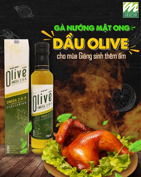 Dầu olive omega 3-6-9 Mekông Megumi - cho Giáng sinh đầm ấm bên gia đình