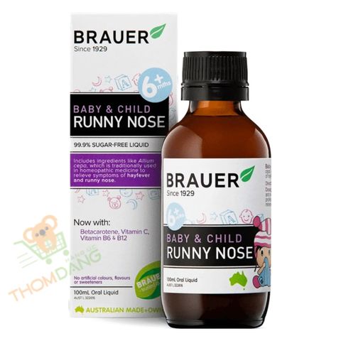 [Review] Siro trị sổ mũi Brauer Baby & Child Runny Nose có tốt không?