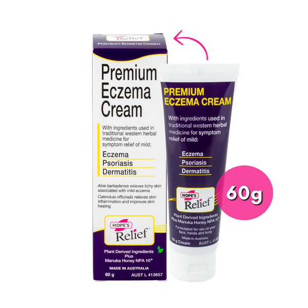 kem trị chàm, vẩy nến và viêm da Hopes Relief Premium Eczema Cream mẫu mới nhất