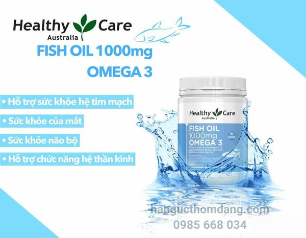 Omega 3 1000mg Healthy Care 400 viên