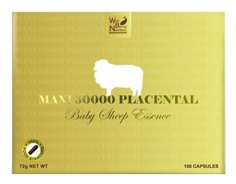 Giới thiệu viên uống Nhau thai cừu Maxi 50000 Placental Baby Sheep Essence 100 viên