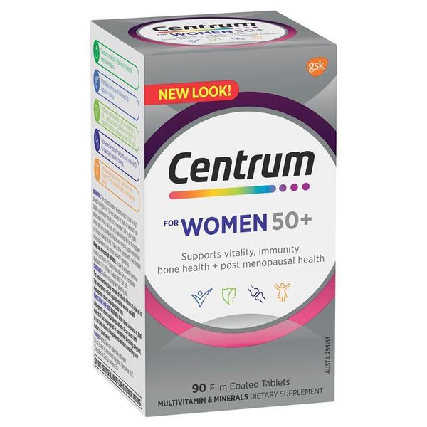 Vitamin tổng hợp cho nữ giới trên 50 tuổi Centrum For Women 50+ 90 Viên (mẫu mới nhất)