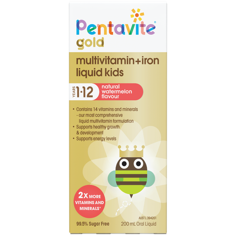Vitamin tổng hợp kết hợp sắt Pentavite cho bé 1-12 tuổi 200ml