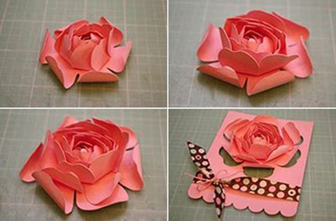 Giới thiệu cách làm thiệp hoa hồng 3D 20-10 đơn giản
