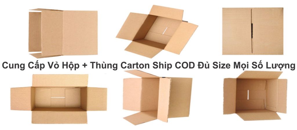 Vỏ Hộp, Thùng Carton Đóng Hàng Ship COD