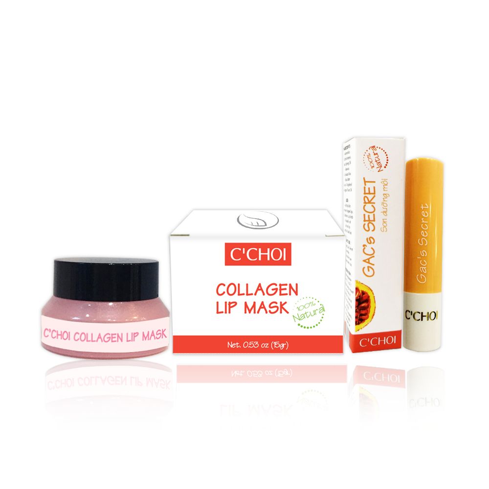8 Kiến Thức Cần Biết Về Cặp Đôi Ủ Môi Collagen và Son Gấc