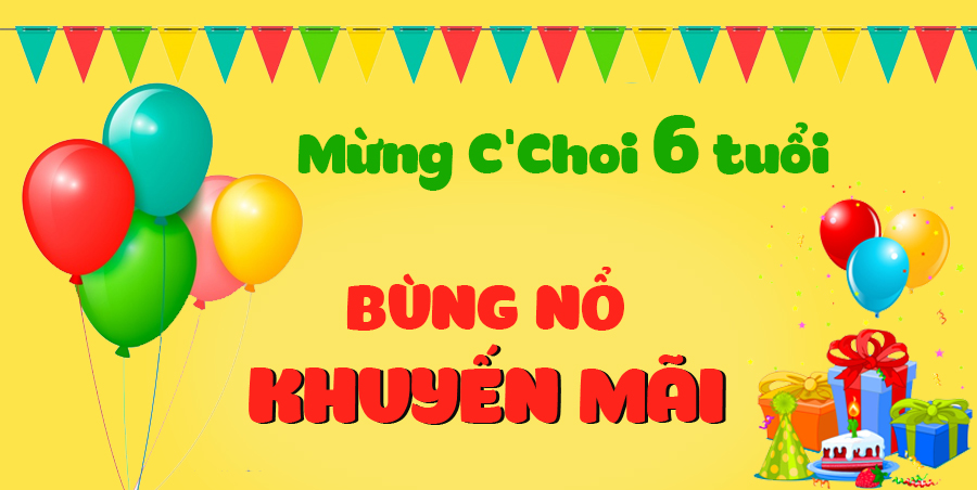 Cơn Lốc Khuyến Mãi Mừng Sinh Nhật Mỹ Phẩm Xanh C'Choi