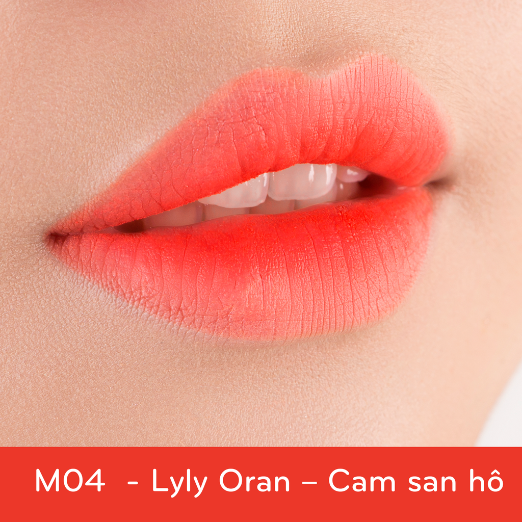 Son kem Khoáng C'Choi - M04 - LYLY ORAN - Màu Son Biết Chiều Lòng Người