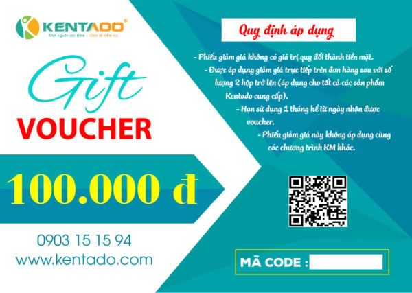 Tặng Voucher Giảm Giá 100k Khi Mua Thực Phẩm Chức Năng Kentado