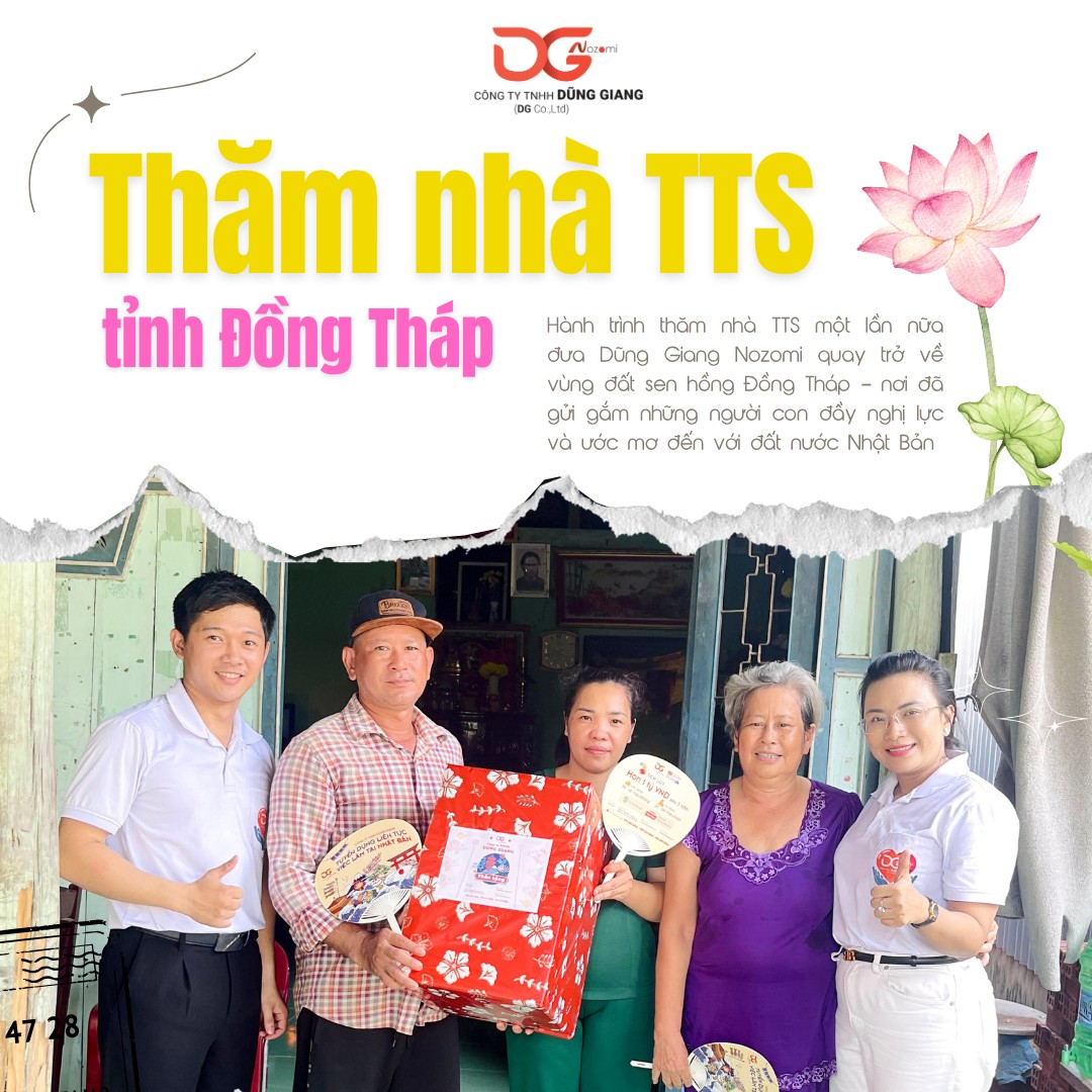 DŨNG GIANG NOZOMI THĂM NHÀ THỰC TẬP SINH TỈNH ĐỒNG THÁP