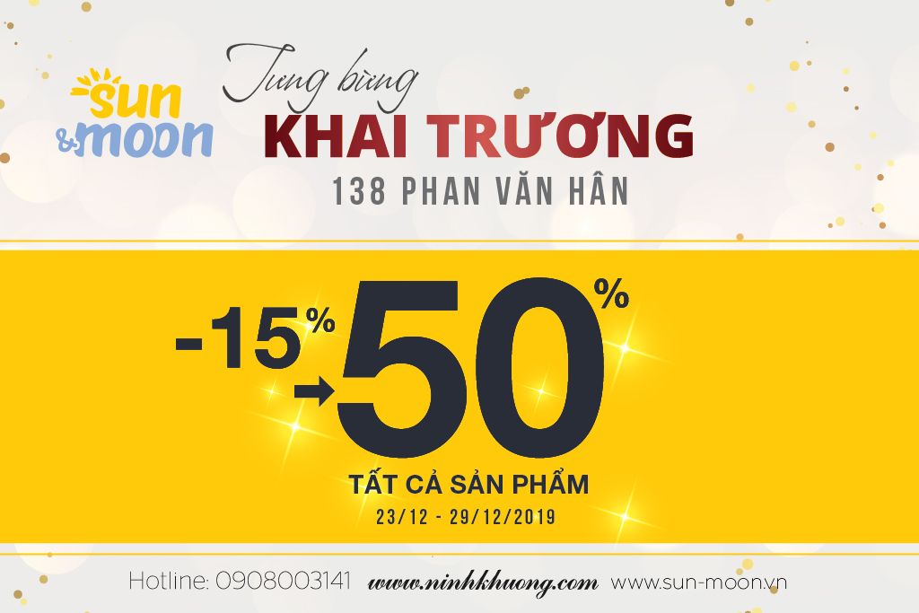 SUN & MOON PHAN VĂN HÂN TƯNG BỪNG KHAI TRƯƠNG - NGẬP TRÀN ƯU ĐÃI