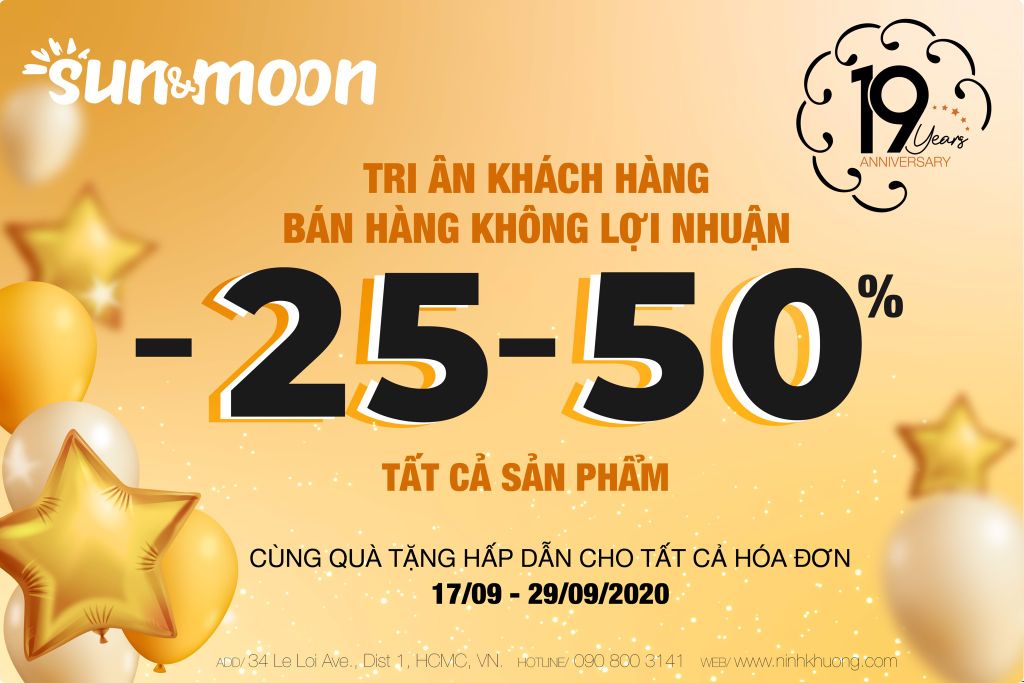 Tháng bán hàng không lợi nhuận – mừng kỷ niệm 19 năm thành lập Ninh Khương