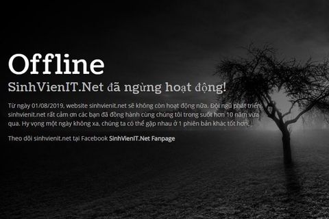 Forum SinhvienIT.net chính thức ngừng hoạt động!