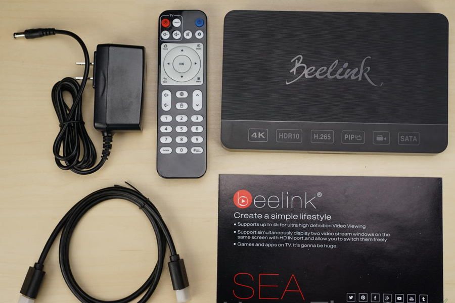 Đánh giá android box Beelink Sea I hỗ trợ đế ổ cứng 2.5inch và HDMI In