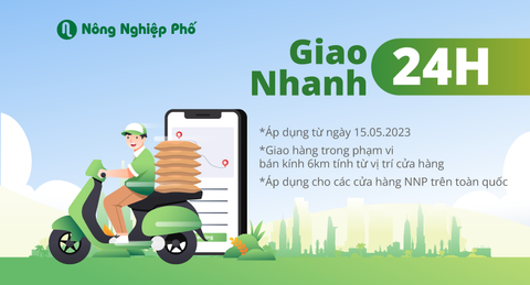 Thông Báo: Nông Nghiệp Phố Triển Khai Dịch Vụ Giao Nhanh Trong 24h