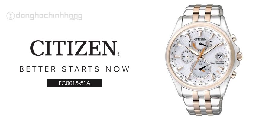 Đồng hồ Citizen FC0015-51A