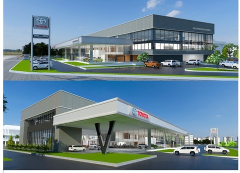 Eurowindow góp phần hoàn thiện thiết kế sang trọng của văn phòng, showroom TOYOTA tại Thanh Hóa